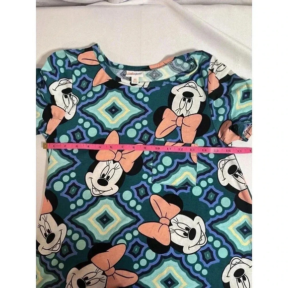 LuLaRoe Disney Minnie Mouse high/low hem Carly Dress Sz. XS NWT - Picture 6 of 8